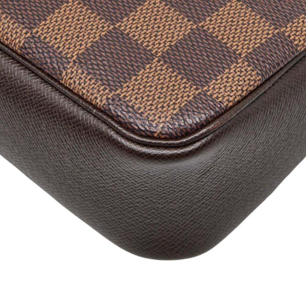 LOUIS VUITTON Brown Damier Leather Pouch - Picture 4 of 11